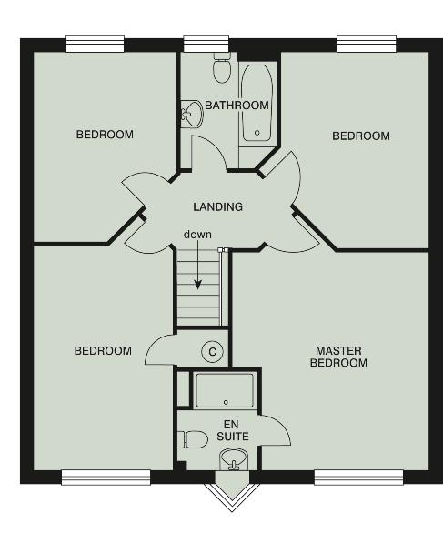 Bedroom 3 3778 x 2810 max (12 5 x 9 3 max) Bedroom 4 3803 x 2770 max (12 6 x 9 2 max) Bathroom 1944 x 2235 (6 5 x 7 4 ) Dimensions shown are structural which may vary as each home is built