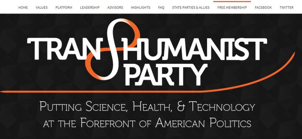 Join online now to vote in future elections! http://transhumanist-party.