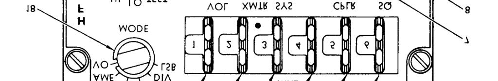 Figure 1-11.-C-9245/ARC-161 control box. The HF communication system consists of two radio sets and interfacing equipment. These sets are called HF-1 and HF-2.