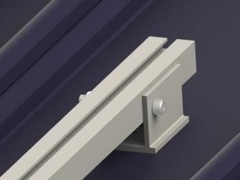 6.2 Base Rail Base Rail is used as extra support when the Tin Roof structure does not meet footing requirements. MSS provides two types of Base Rail: Aluminum Base Rail and Steel Base Rail.