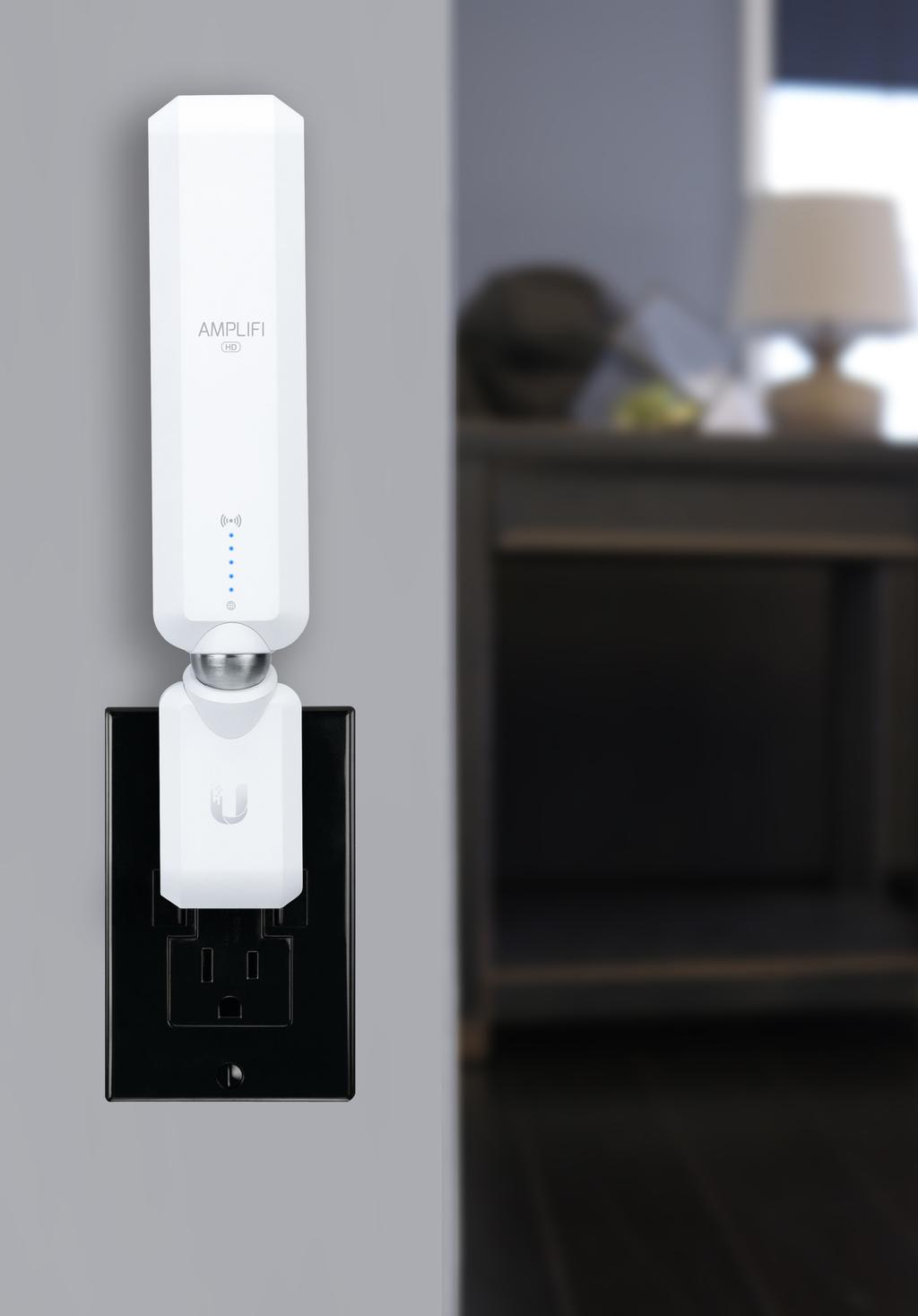 DATASHEET Wireless, Boosted The AmpliFi MeshPoint features an adjustable Super Antenna and fits discreetly in any household, wherever dead spots need coverage.