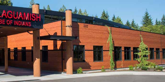 Over 500 Stonewood Architectural Panels adorn the Stillaguamish Administration Building in Arlington, WA.