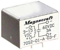 70S2 SOLID STATE F & M STYLE RELAYS SPSTN.O. 3, 4, 6 & Figure 1: Maximum Continuous Current vs.