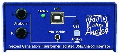 suitable for connecting to mixing consoles and other devices requiring an analog source.