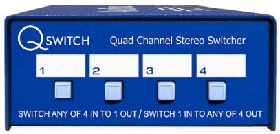 ISO Switcher Stereo Input Signal Switcher Dual Channel unit with two sets of XLR inputs and one set of XLR