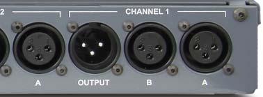 The LED indicator illuminates when the channel is being routed to the mix bus. 17. A+B (CHANNEL-1 ONLY): This recessed switch allows both A and B inputs to be active at the same time.