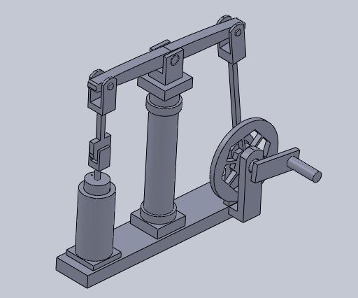 After the engineering students have a grasp on the construction and assembly motion elements of a kinematic mechanism, they are then asked to create a Computer Aided Design (CAD) model of mechanical