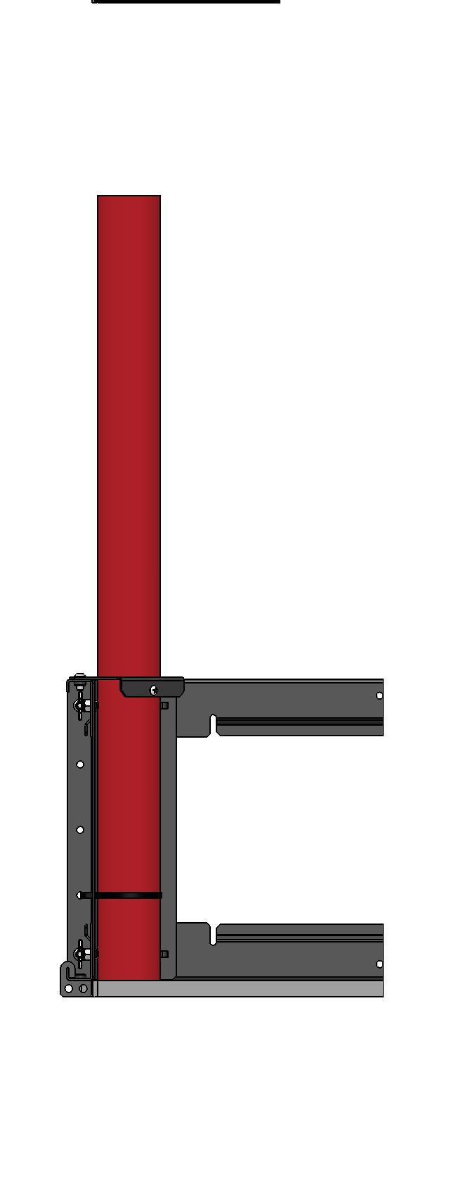 Vertical Hanging Bar Specs: 1.300 2.375 O.D. 2.047 I.D. NOTE: Use a #10-24 x 0.