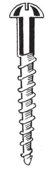 Types of Screws Head Shank Thread Screws are usually made of steel.