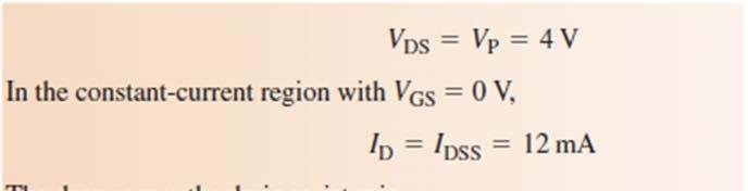 Solution 1 G D S ٢٣ JFET Universal Transfer Characteristic range of VGS values from zero to VGS(off)