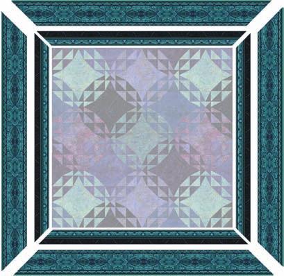 Framing a Rectangular Quilt With rectangles, you cannot always be assured that the designs will automatically match at the corners so you must take an extra step. 1.