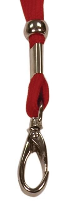 NAME BADGE LANYARDS ` Polyester Lanyard with Bulldog Clip White Made of 1/2 polyester with a metal bulldog clip for