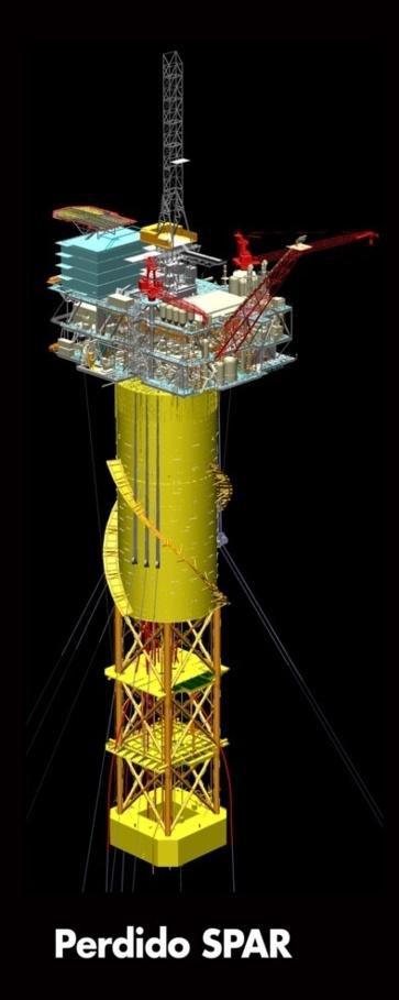 Key Features Deepest spar at 7817 ft (2382m); 6 slot well bay Deepest subsea production at Tobago 9627 ft (2934m) 34 wells (22 DVA subsea, 12 remote subsea) All production commingled, gas and liquid