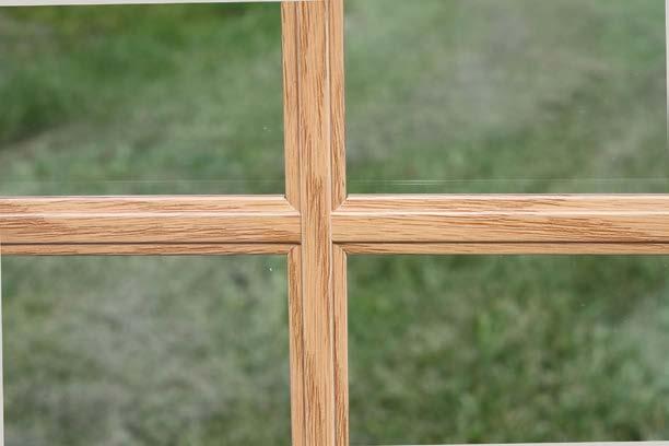 your window. Shown above in natural oak.