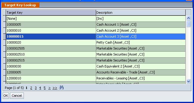 Module 10 Testing Data Load In the Target Account lookup screen browse to locate the target account to which the undefined source account should be mapped (Figure 10-6) the click on.