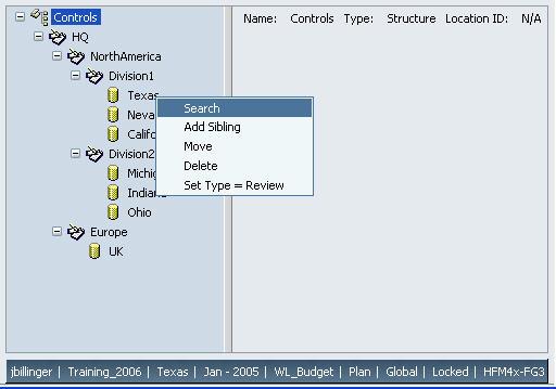 Module 16 Key Tips and Navigation Searching Control Trees Screens that include control trees, such as