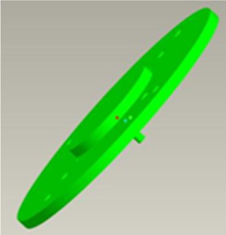 The type of locator used in this design is locator for circular surfaces in which the inner diameter is taken as the locating