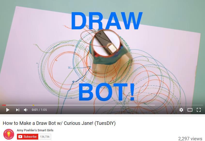 Drawing with Engineering Create a motorized Draw Bot.