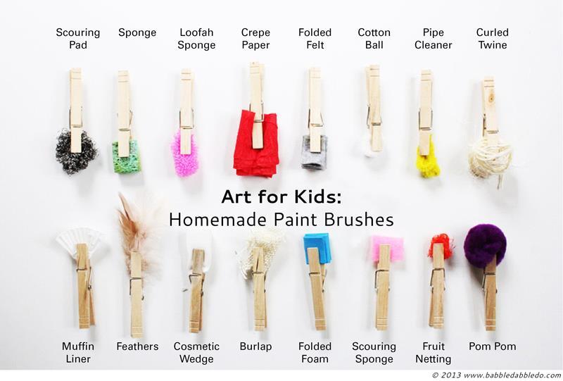 Paint with Engineering Create 3-5 of your own paint brushes and texture making objects.