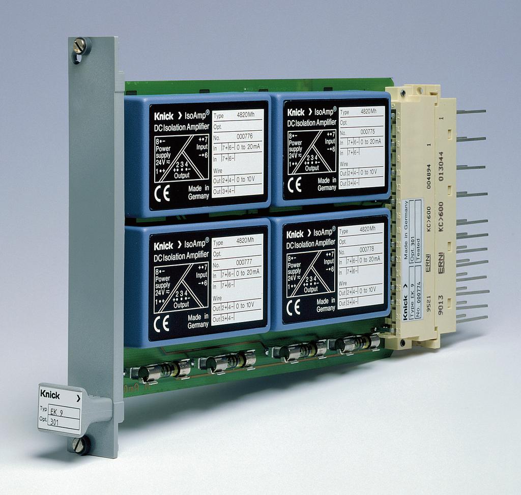 Standard-Signal Isolation Amplifiers For transmission and conversion of impressed measurement signals.