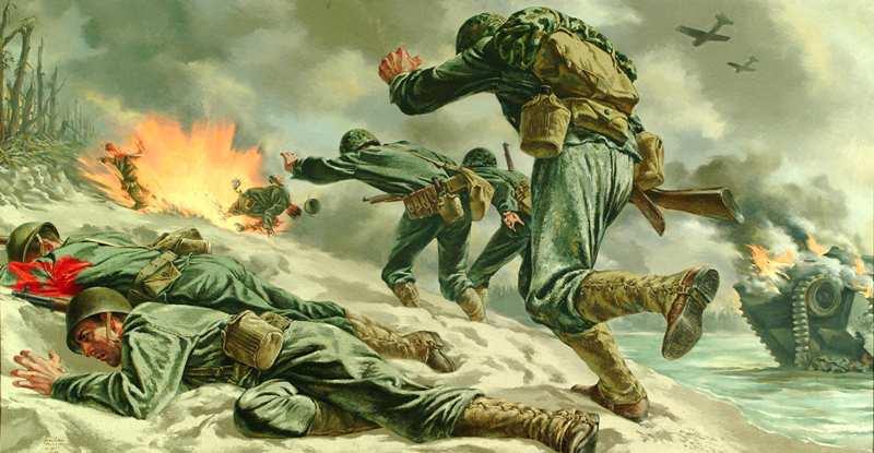 Telling the Story of War: A Soldier s Duty (Grades 9-12) Look. The Beach by Tom Lea, 1944, World War II. Oil on Canvas.