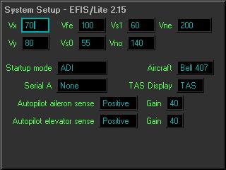 The Setup screens for the EFIS/Lite EFIS/Sport and EFIS/One look like this: Aileron Setup Looking at the screen above, it s easy to setup your Autopilot.