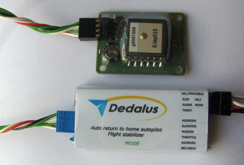 Figure 5 Connection if the GNSS receiver module Location of autopilot board inside a model Autopilot has an integrated inertial measurement unit (IMU), which allows determining the attitude of the