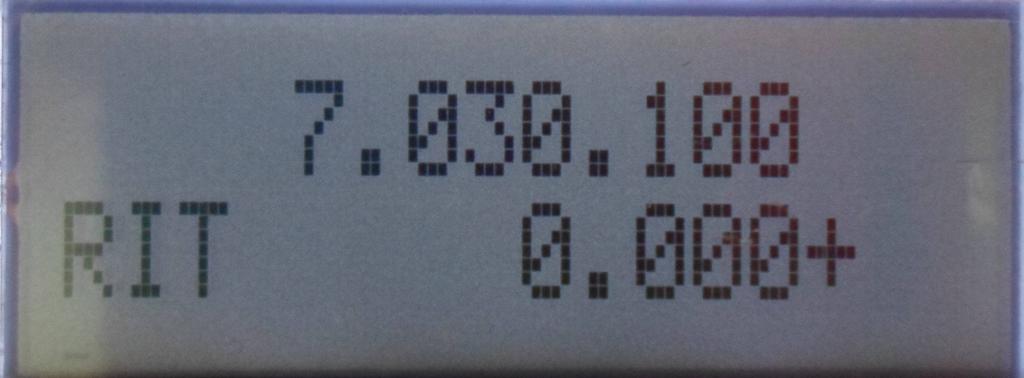 950 khz. RIT toggle: RIT can be toggled on and off to check the transmit frequency for activity. TAP <Fn> switch to toggle RIT.