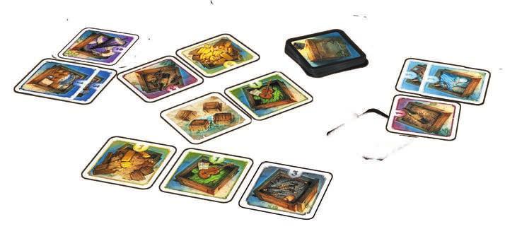 Set up 1 - Prepare the draw deck: Put aside the Dawn Card. Discard 4 random Message Cards. (They won t be used this game.) Shuffle all the Goods Cards facedown with the 5 remaining message cards.
