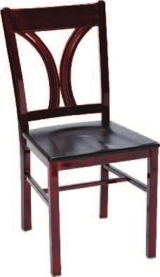 Seat Wood Stained Seat (See Color Chart) Frames Available 8 Powder-Coat