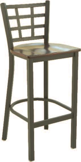 3319K Shown with T36RD-B2125 48 400 3300 Series In-Stock -See pages 4-10 1-1/4 Square Steel Frame - 18 Gauge 2 Upholstered Seat