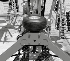 hitch) Contact wheel always sets down on ground in direction of travel Tractor 3-point hydraulics can be driven in