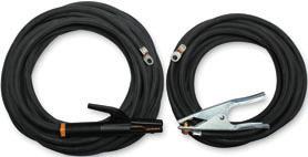Genuine Miller Accessories 2/ Stick Cable Set #173 851 Consists of 5-foot (15 m) 2/ electrode cable with holder and work cable with clamp. 35 A, 1% duty cycle.