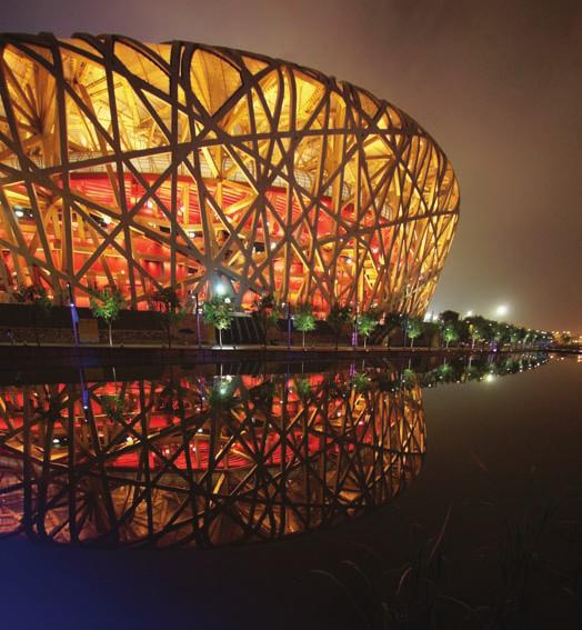 14 Disconnection of lighting circuits Bespoke lighting design at the Beijing Olympic stadium conductor switching devices can introduce unwanted signals on the electrical supply.