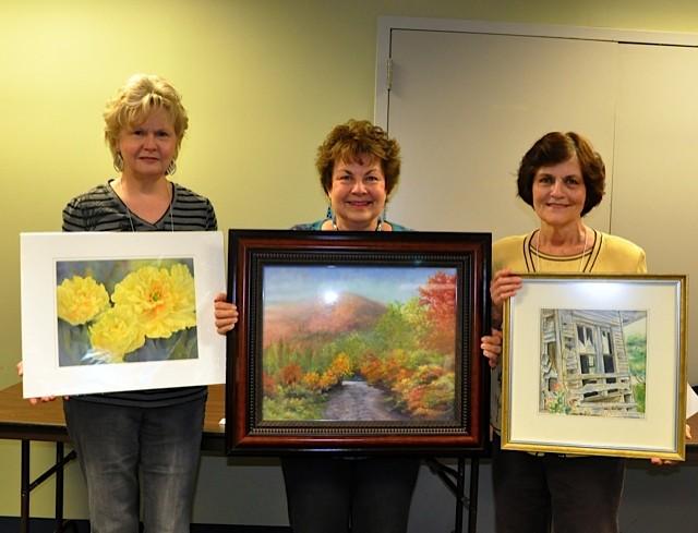 February PAINTING OF THE MONTH WINNERS 1st Place Betty Anderson Tulip Trio Watercolor 2nd Place Toni Wengler The Path Beyond Pastel 3rd Place Carol Fairbairn I ve Sheltered Generations Watercolor