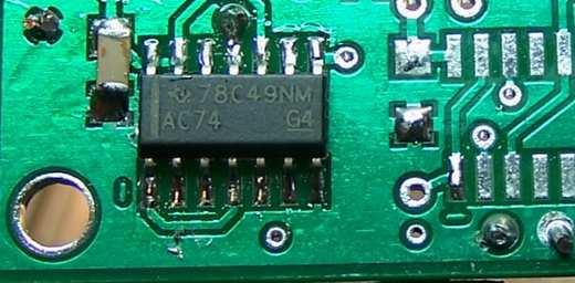 Install the two resistors (R11 and R12) that provide the voltage
