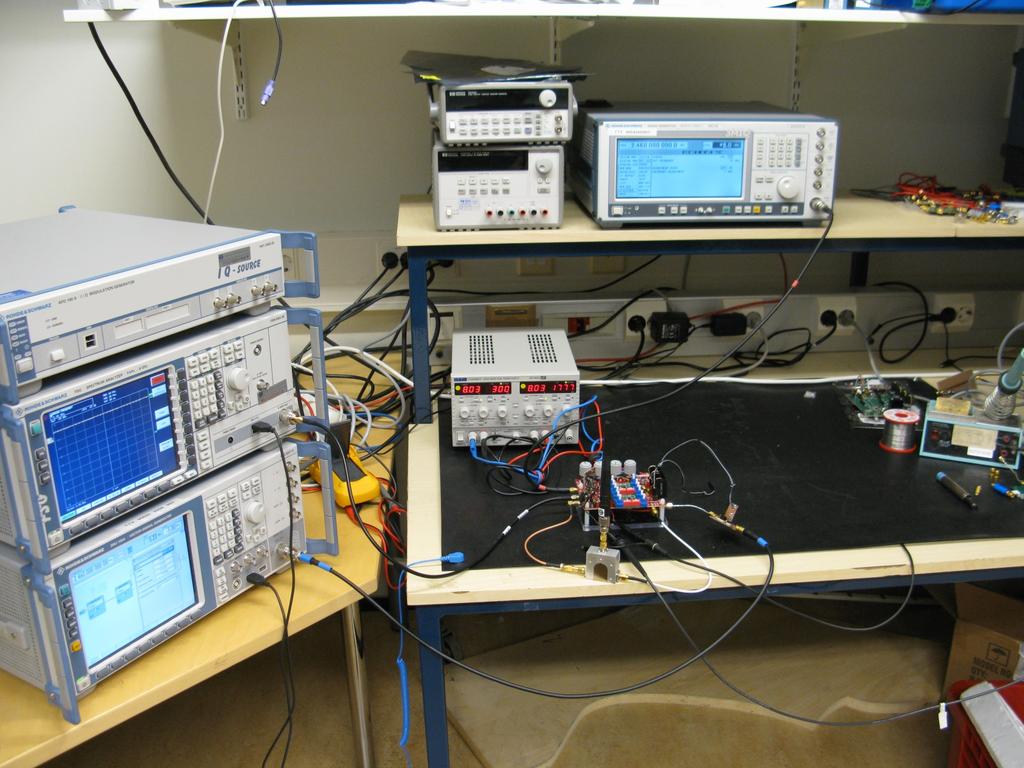Spectrum analyzer Vector signal generator Power supply Local oscillator Canceler PA Circulator and antenna Fig. 2. The measurement setup with the circulator case.