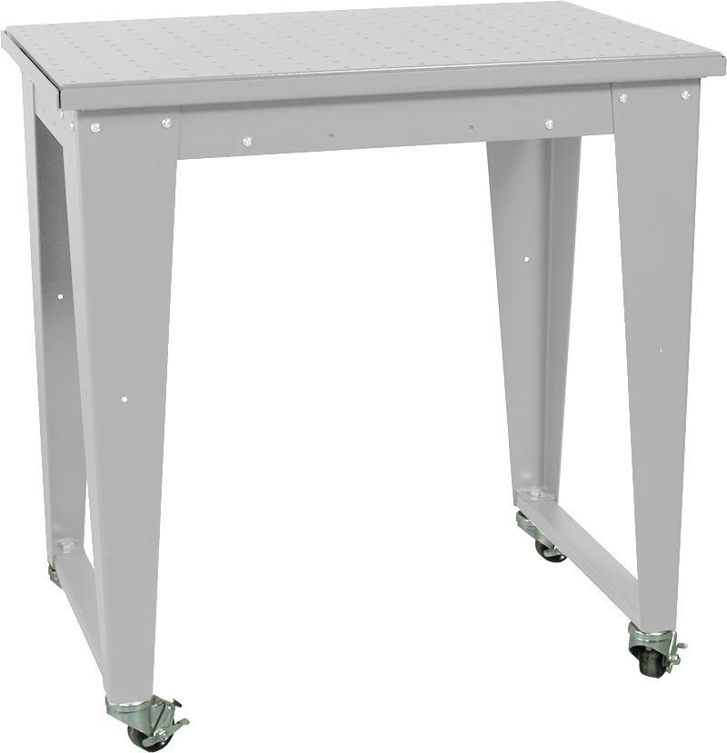 Work Bench for 1 Work Surface (Optional) 46601-10 The Work Benches, Models 46601-1, 46601-2, and 46601-3, are solid metal benches that can accommodate one, two, and three work surfaces, respectively.