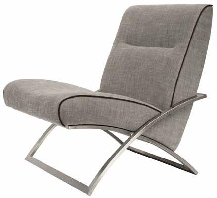 The two circles in the structure intersect and give the chair an aerodynamic appearance.