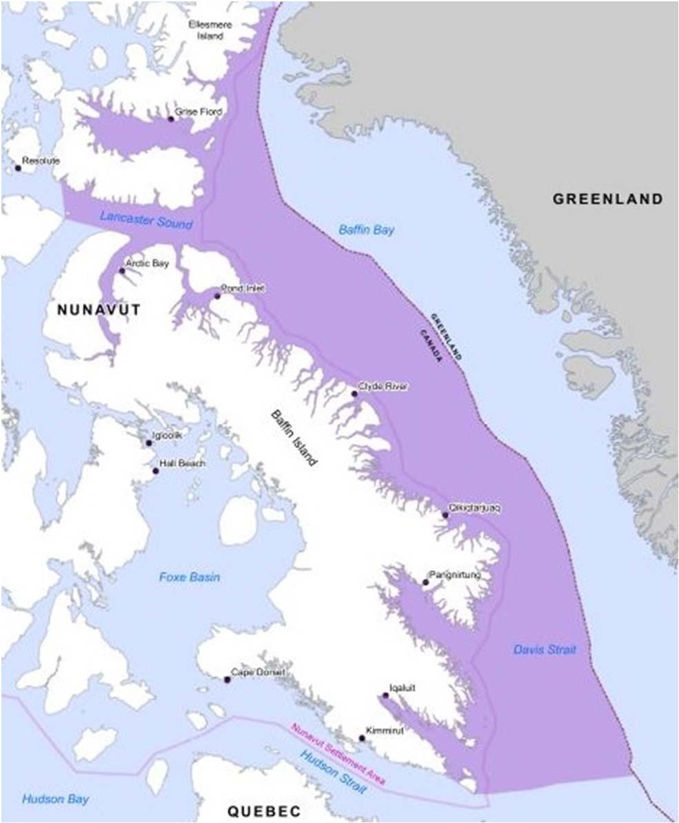 SEA in Baffin Bay and Davis Strait SEA referred to NIRB in February 2017 Seek to better understand the potential effects of oil and gas activities and to examine the risks and benefits of the