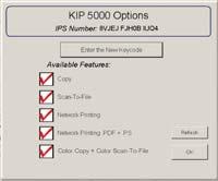 The KIP System Guide is available at the KIP 5000 operator panel and downloadable via KIP PrintNET to assist operators by providing a quick reference resource for all KIP application features.