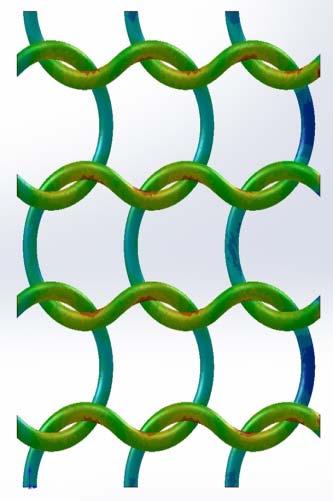 The broken crossection within the loop is leading to overstress formation on crossections within closest neighboring fibers (in neighboring repeating volumes).