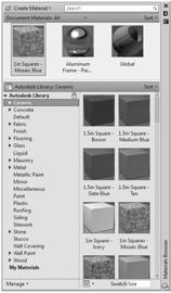 Editing and Drawing Materials Palette for AutoCAD 2012 Thus now you have your cube and your material.