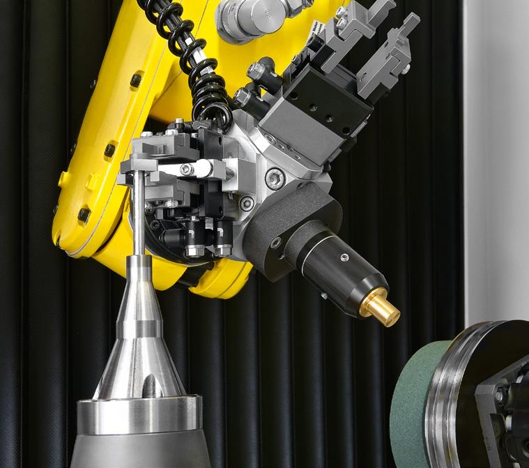 10 EWAG Precision and productivity in multi-shift operation 1 Flexible automation An integrated 6-axis FANUC robot considerably accelerates the machining cycle with automatic loading and unloading of