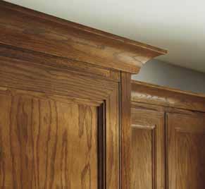 coordinate well with Shaker door styles and