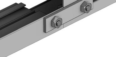 Now install the door cill between the base sections. Bolt this in place using the two HE512 brackets.