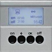 KNX Radio System Platform Light control KNX radio timer quicklink - Display Radio trans mis sion/reception 868.