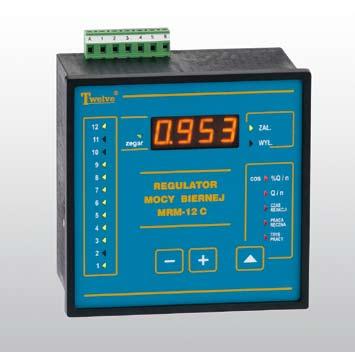 Types of regulators The MRM - 12 power factor regulator is manufactured in a number of versions to meet different Customers needs and expectations.