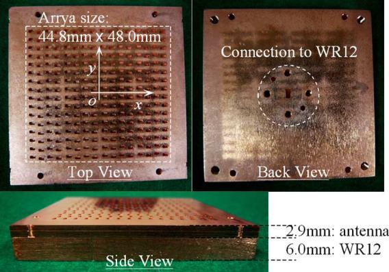 A slot array antenna which utilizes air gap waveguide as feeding structure has been proposed in[17].