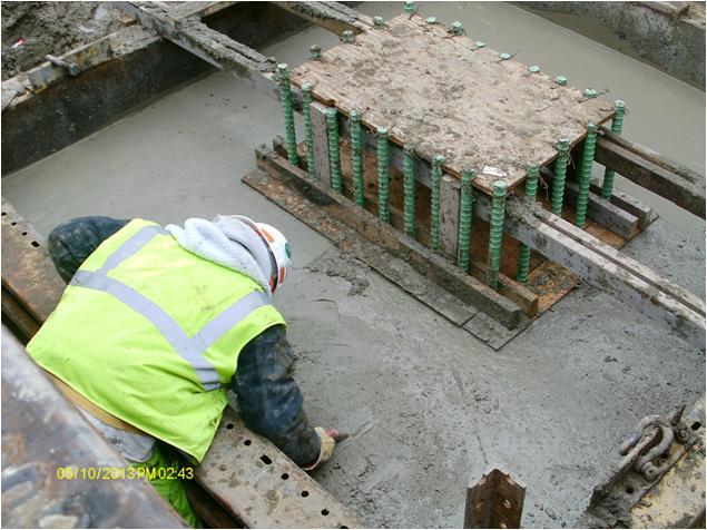Cast in Place Pier Footing Driven pile and cast in place pile cap Pre-assembled